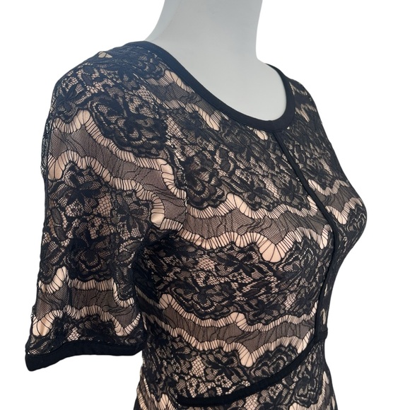 Reiss Elegant Black Lace Dress Size 0 - Picture 2 of 13